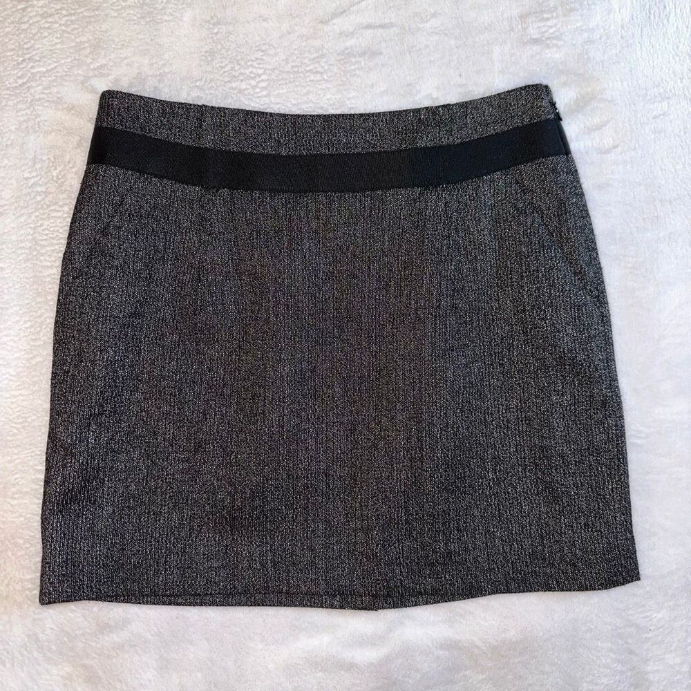 The Limited Women’s Size 2 Tweed Gray Black Mini Skirt with Pockets EUC